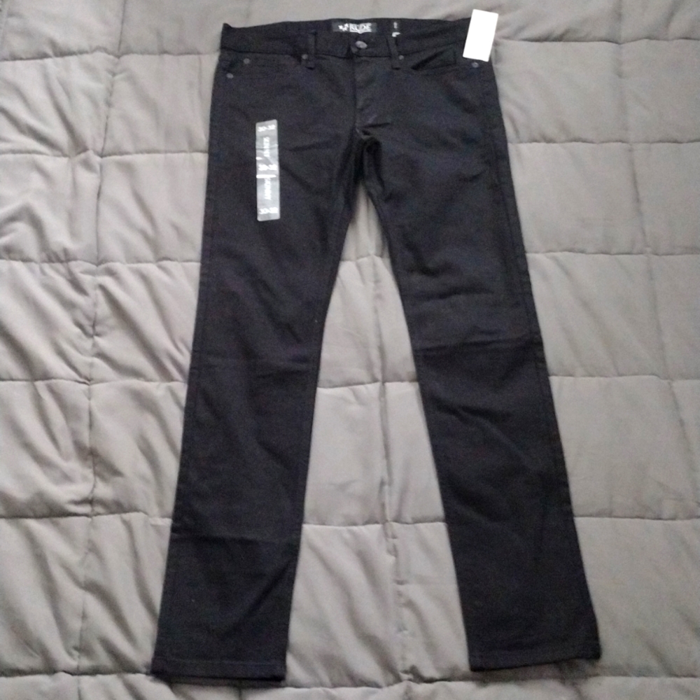 Hot topic rude skinny jeans black 30 x32 NEW with tags punk goth skinny jeans